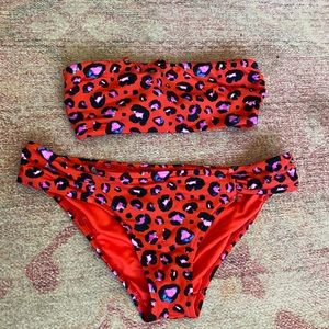 Red Leopard bikini